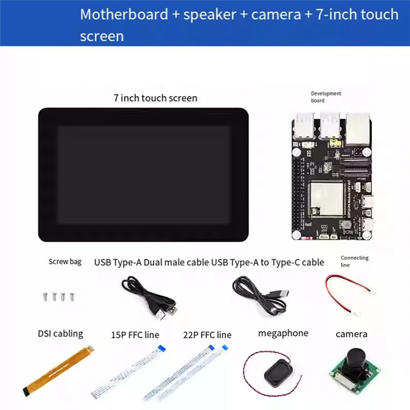 

RJ45 ESP32-P4-Module With5mp OV5647 Camera Speaker Supports Forwi-Fi6/BLE POE Interface