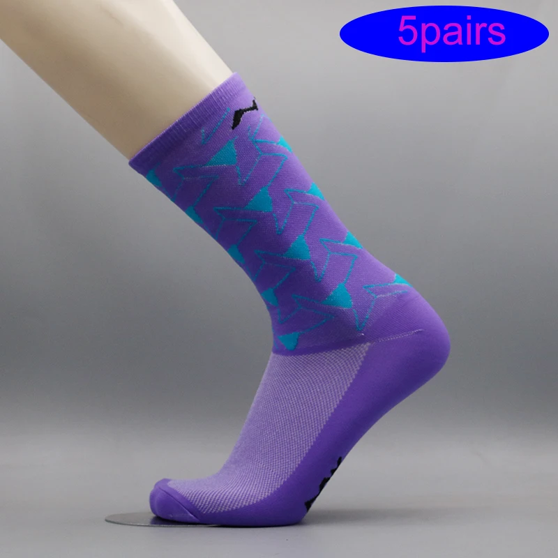 

5 пар летних аэро носков, белые велосипедные носки, мужские велосипедные спортивные носки для бега, велосипедные носки Calcetines Ciclismo
