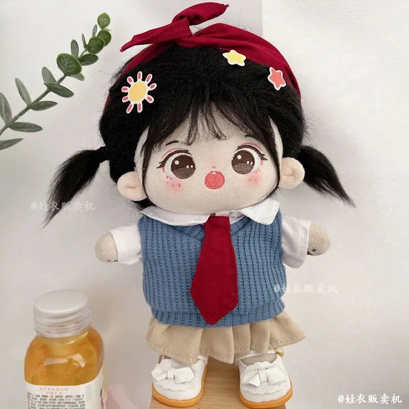 Cotton doll clothing 20cm college style superior school uniform 20cm set no attribute doll changing