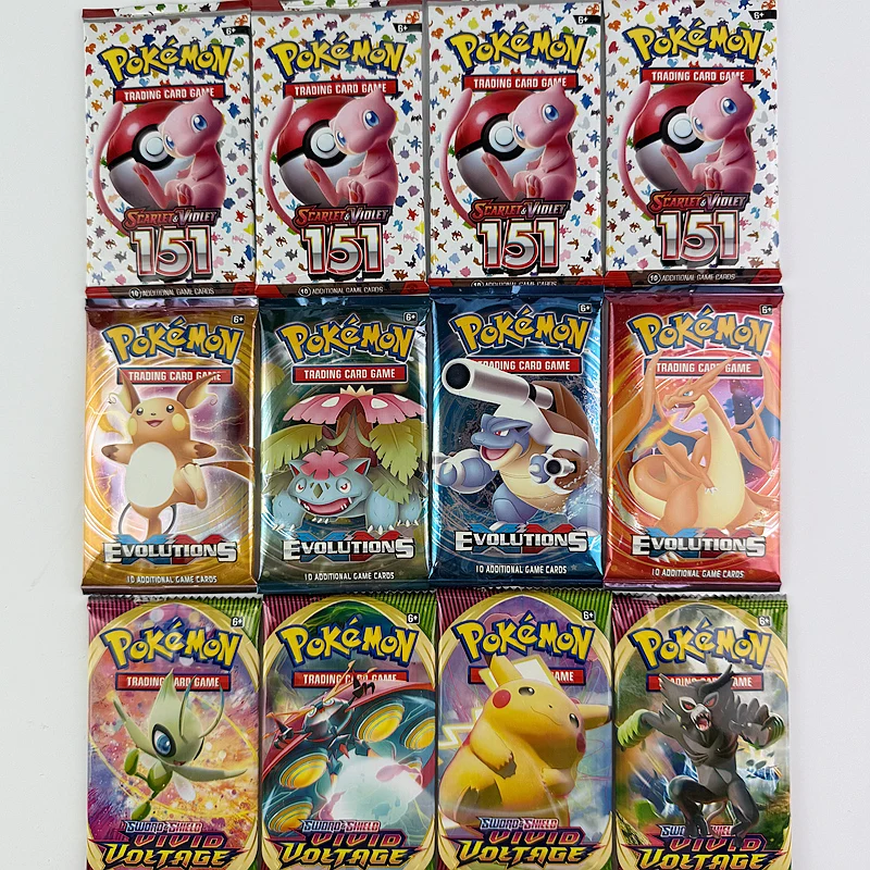 10/20 stuks Engelse versie Pokemon TCG: Evolutions Scarlet & Violet 151 klassiekers Uitbreiding Booster Pokemon handelskaarten