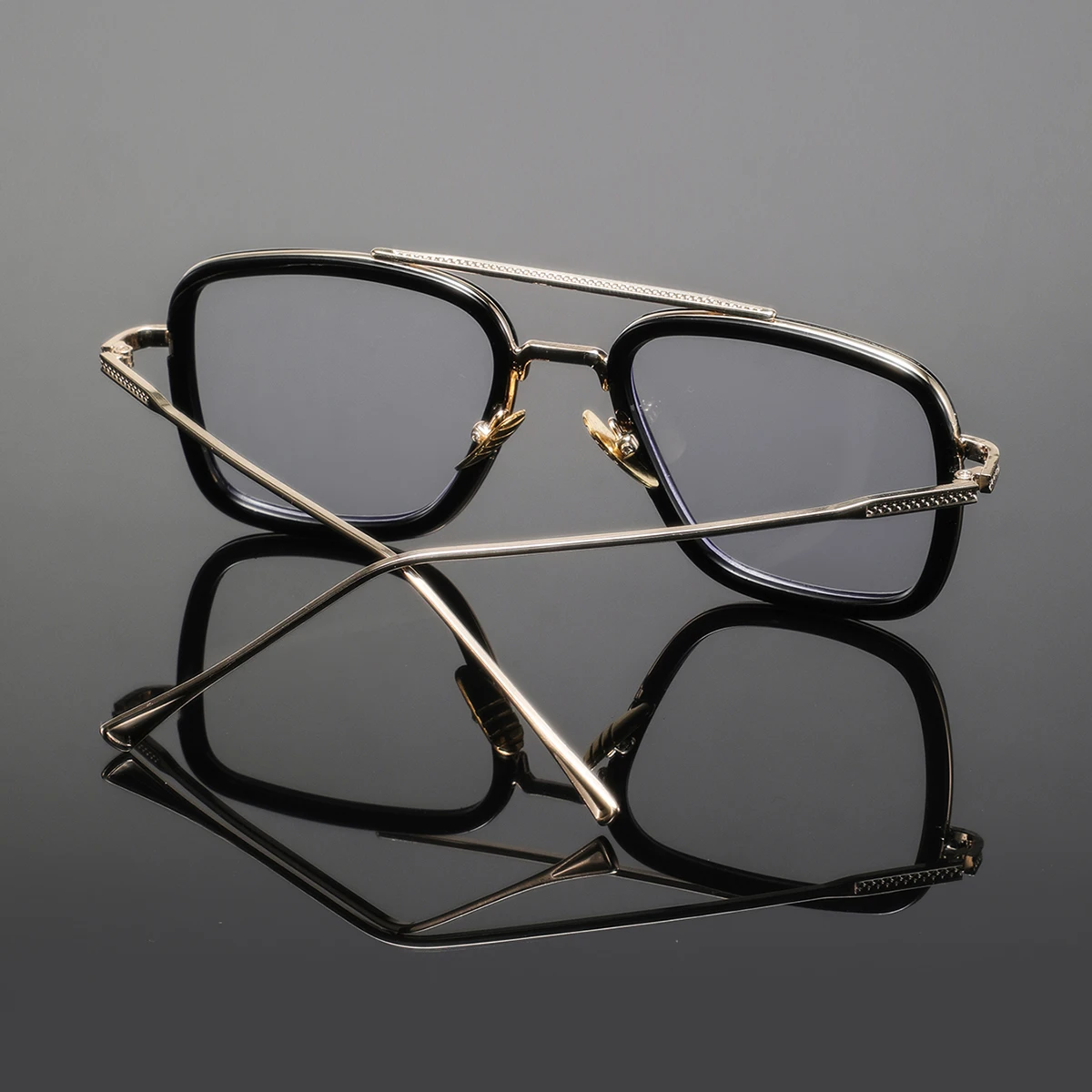 1 pair of men's metal full-fra - Men'S Fashion Non Prescription Glasses 评论和价格