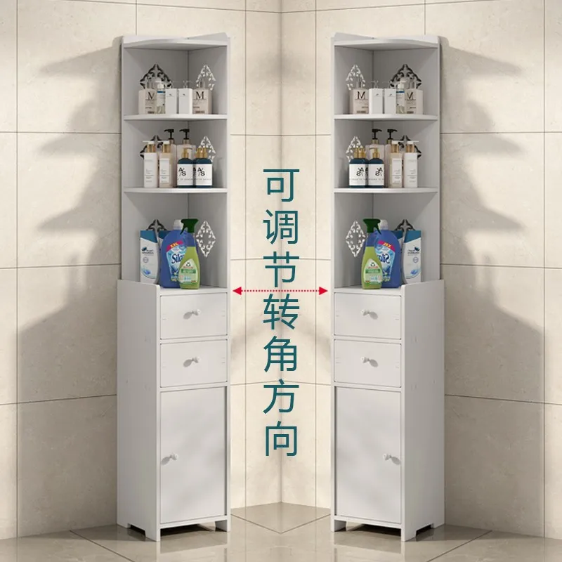 

Toilet Bathroom Shelf Storage Locker Corner Seam Side Cabinet Wash Cabinet