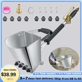 ปูนสเปรย์ปืนผนังปูนปั้นพลั่ว Hopper Ladle ปูน Sprayer ปืนปูนปลาสเตอร์เพดานสีคอนกรีต Sprayer เครื่องมือ