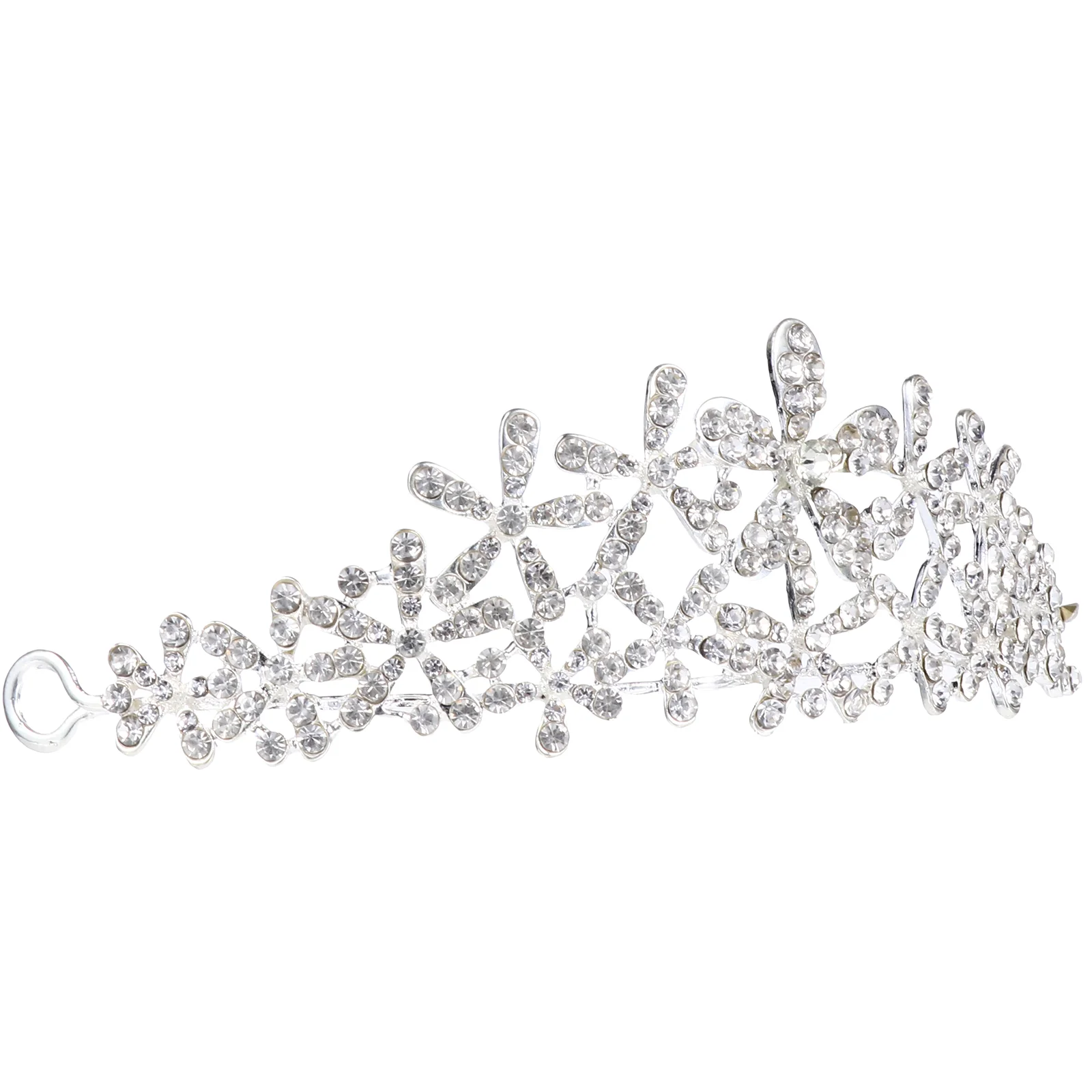 

Snow Crystal Crown Wedding Headpiece Tiara Dress Accessories Rhinestone Bride Headband Headdress Rhinestones