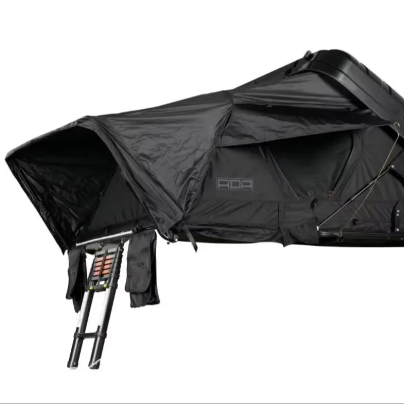

Hot Sale Portable Camping Top Tent New Aluminum Hard Shell Car Top Tent with Ox Fabric and Clam Shell Aluminum Roof