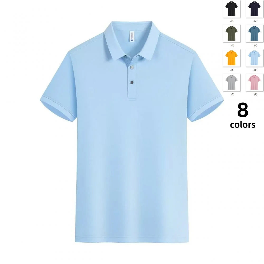 

High Quality Tennis Training Shirts Men Women Unisex Solid Colors Short Sleeve Lapel T-shirts polo Shirts Sports Casual Tops