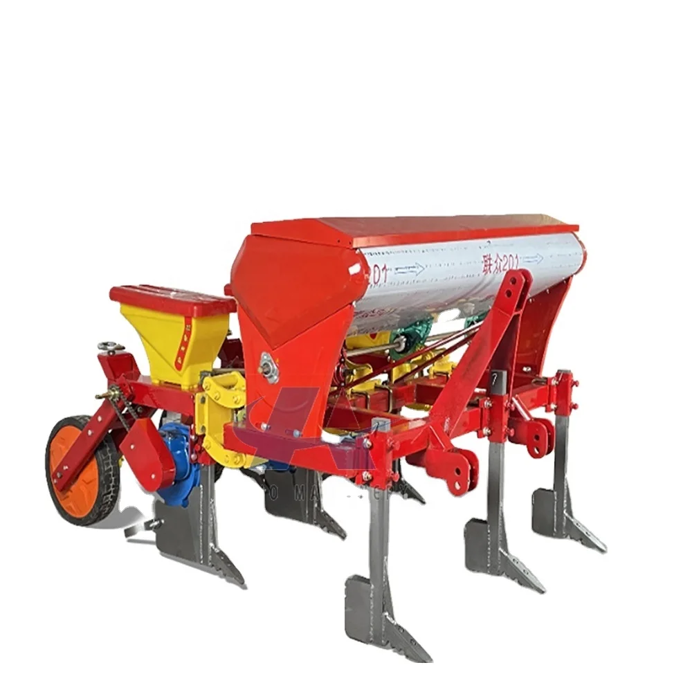 【Hot】New Small Tractor-pulled 1-18 Rows High Efficiency Corn Seed Planter Machine with Adjustable Depth and Gear for Farm Use