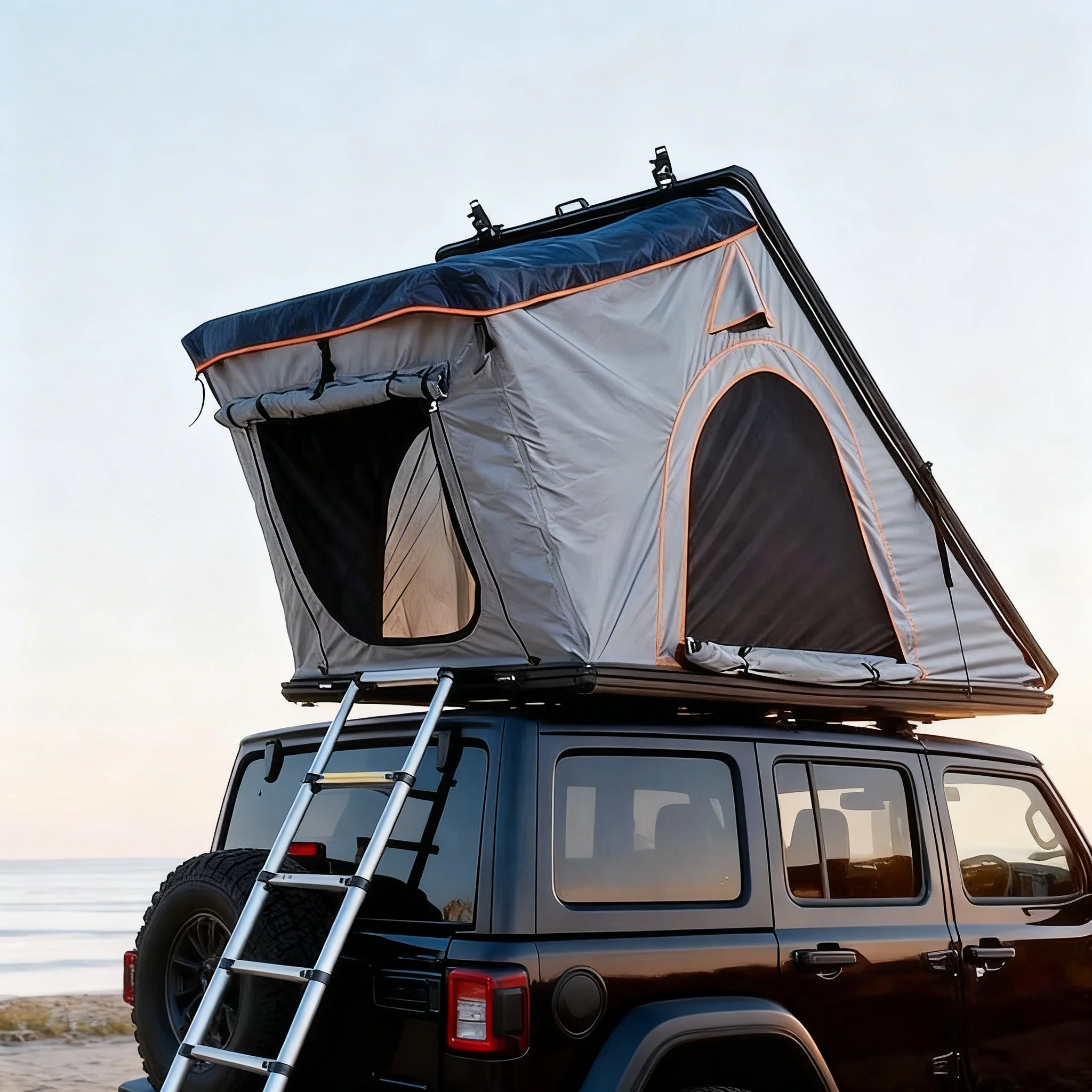 Outdoor Triangular Aluminum Alloy Roof Tent Four-Season Fully Automatic Rainproof Windproof 2000-3000mm Waterproof