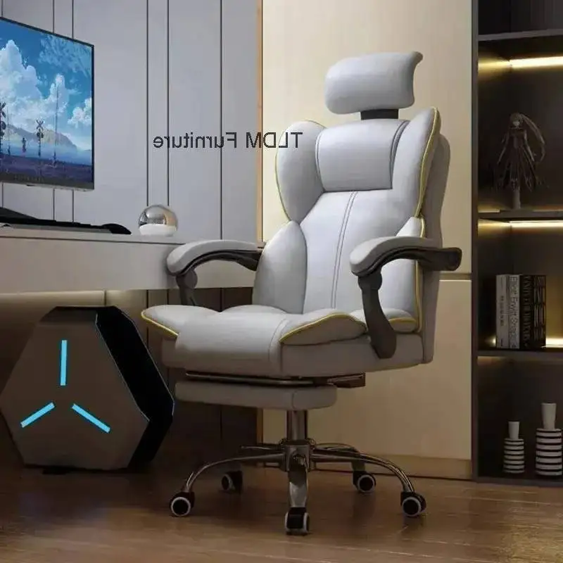 Moderno nórdico reclinável móveis cadeiras de escritório cadeira casa ergonômica computador jogos cadeira escritório elevador giratória encosto poltro