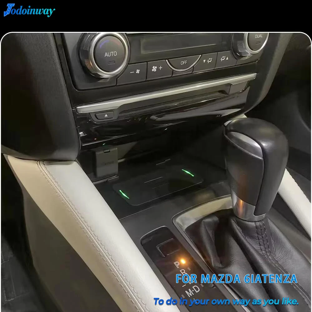 15W fast wireless charging For Mazda 6 Atenza 2014-2018 phone charger mobile mobile holder mount accesorios tuning interior