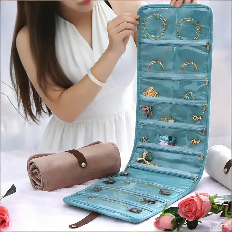 

Fragrance Style Jewelry Holder, Small Portable Storage Bag, Accessory Pouch for Gold Necklaces Earrings Daily Storage