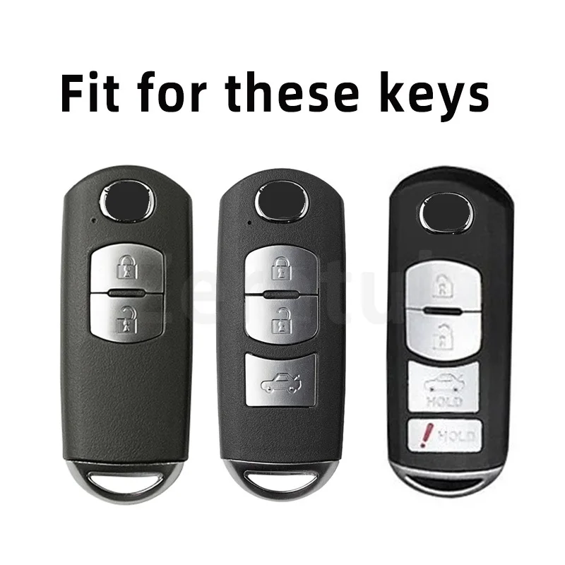 For Mazda 2 3 5 6 BL BM GJ Atenza Axela Demio CX-3 CX3 CX-5 CX5 CX7 CX8 CX9 Transparent Auto Shell Fob TPU Car Key Case Cover