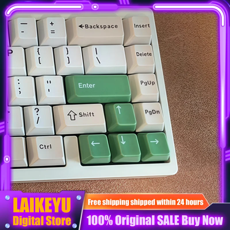 

6-Piece Ceramic Keycap Set for Mechanical Keyboards Cherry Profile Smooth Uniform Light-Transmitting Custom Keycaps