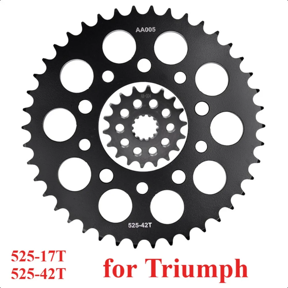 

525-18T 525 42T Front Sprocket Gear Wheel for Triumph 865 Speedmaster 2006-2015 865 America 2013-2015