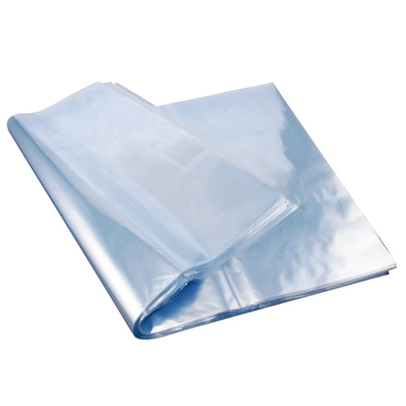 

100Pcs PVC Waterproof Heat Shrink Wrap Bags Blower Heat Seal Flat Mouth Wrap Sealbag Transparent Plastic Food Storage Bag