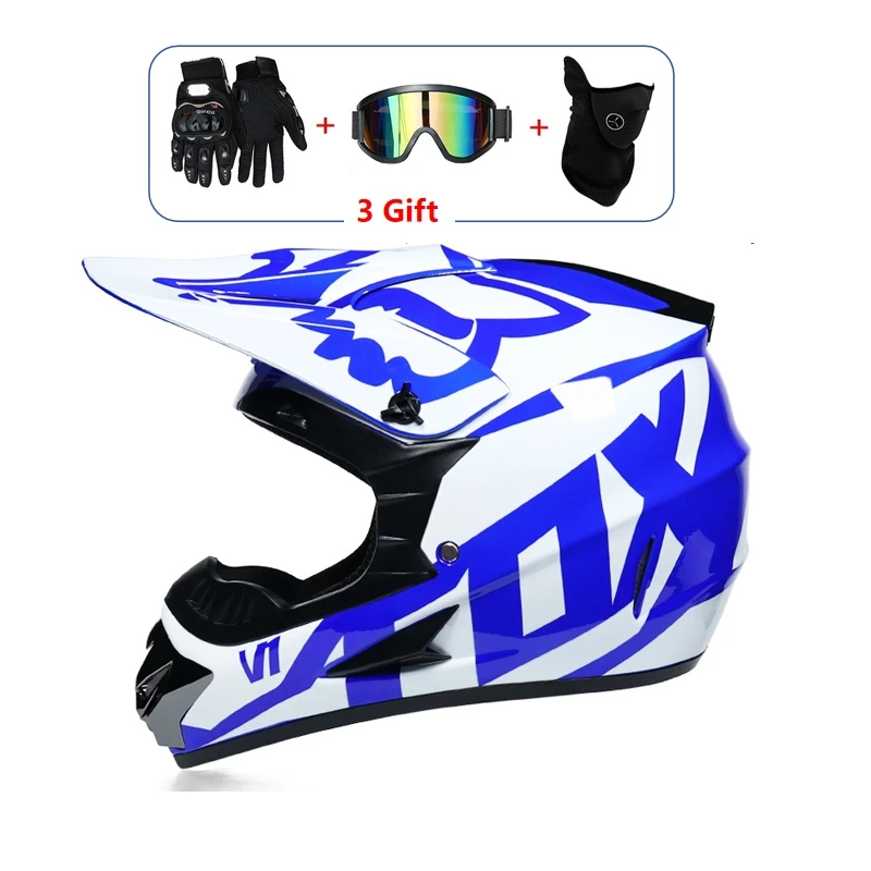 

Dirt bike helmet male and female couple Mountain downhill MX racer DOT personality street full helmet four seasons breathable