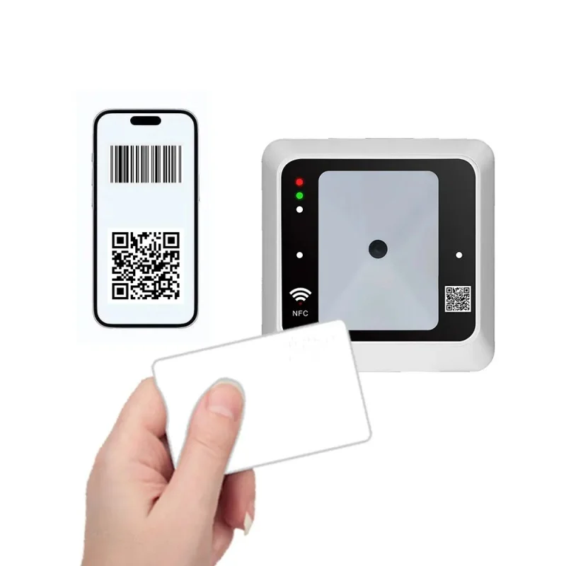 USB RS485 Wiegand QR Reader NFC RFID 13.56MHz Card Readers  Intelligent  Door Access Control 1D 2D Scanner Access System Device