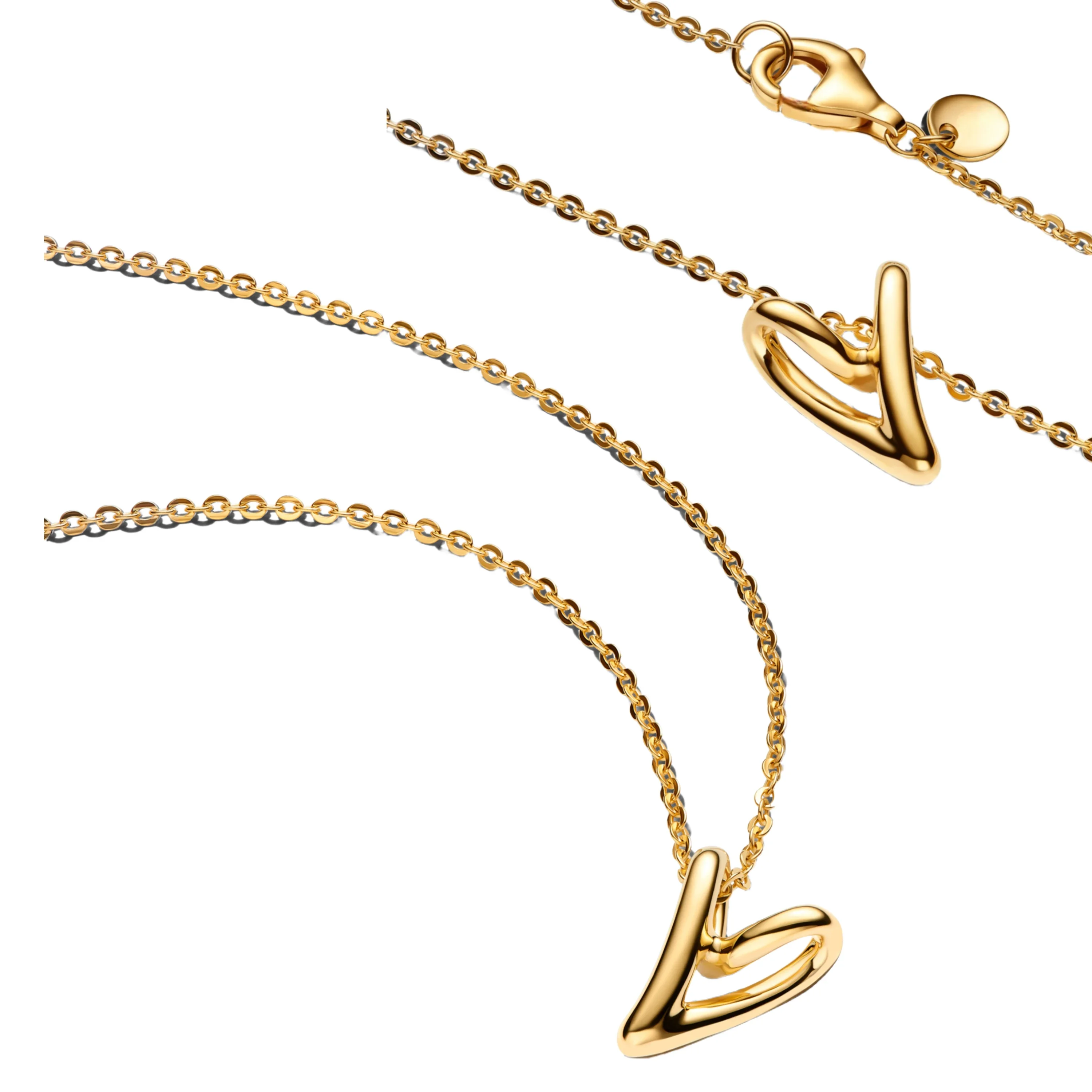 جديد الأصلي 925 فضة فراشة قلادة نجمة القمر القلب مفتاح قفل سلسلة ربط للنساء مجوهرات هدية عيد الحب