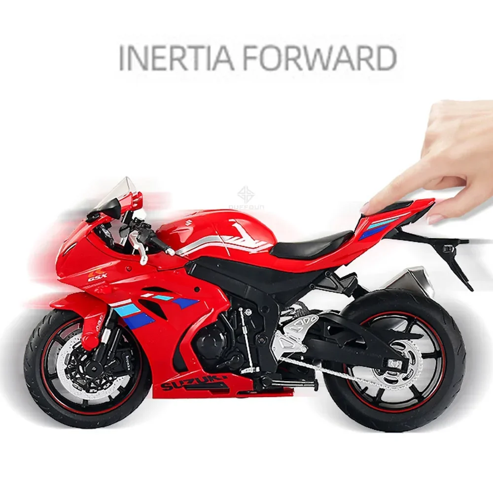 1:12 Scale SUZUKI GSX-R1000 Motorcycle Alloy Diecast Toys Cars Models Linkage Head Rubber Tire Motorcycles Vehicles For Boy Gift