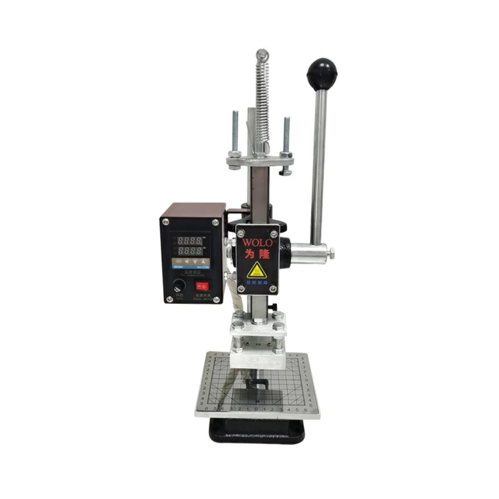 소형 수동 라미네이터 로고 명함 가죽 지갑 핫 인덴테이션 마크 핫 스탬핑 플라스틱 나무 스탬핑 기계