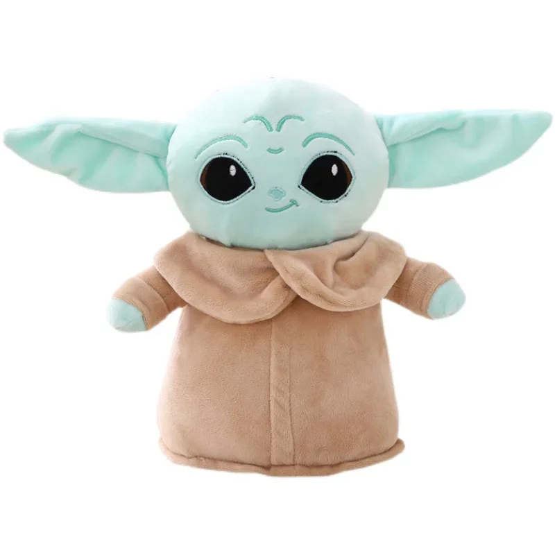 

18cm Disney Star Wars Anime Yoda Grogu Mandalorian Figure Yoda Baby Dolls Model Stuffed Cartoon Yoda keychain Kid Toy Gifts Deco