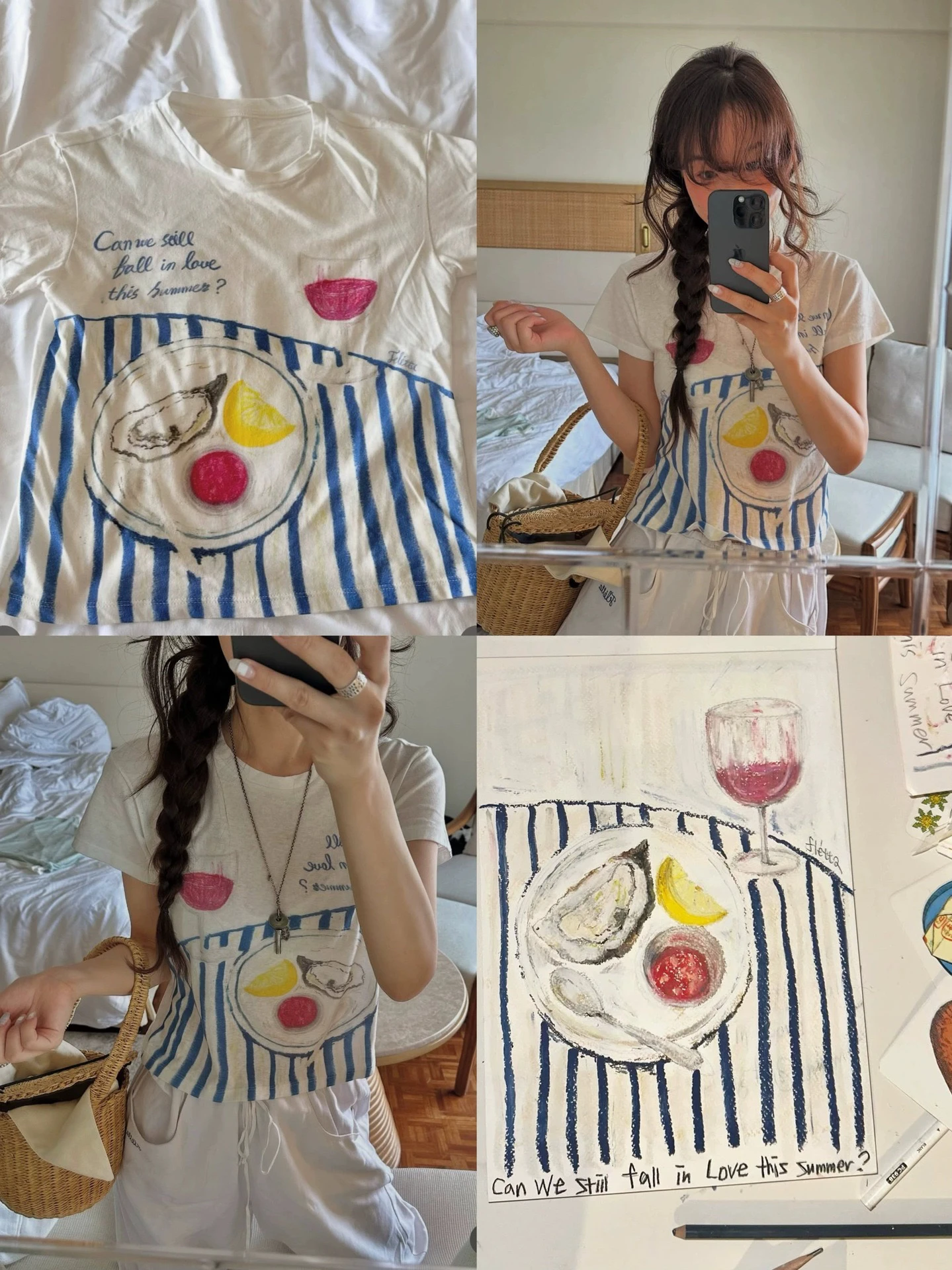 

Fre Cute fiti Print ort Sve T-irt Women's Summer Cotton Sweat Absorbent round Ne Casual Top by PREON