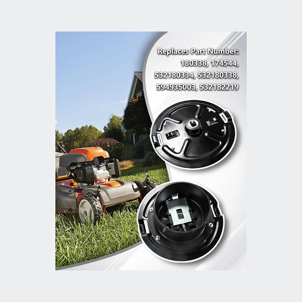 

(PQWN) 532180338/594935003 Weed Eater Trimmer Carrier Plate for Husqvarna HU675HWT HU625HWT HU625WTX HU625HWT REV1 HU625HWT