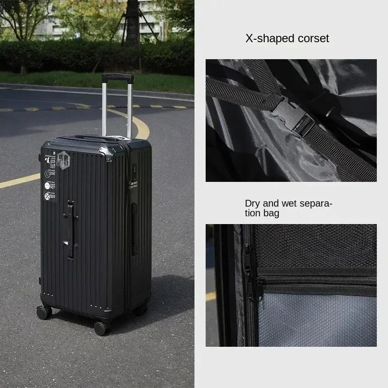 22 24 28 Inch Large Size Suitcase Rectangular Carrier-31 Inch Luggage PC Suitcases Travel Trolley Case with Five Spinner Wheels