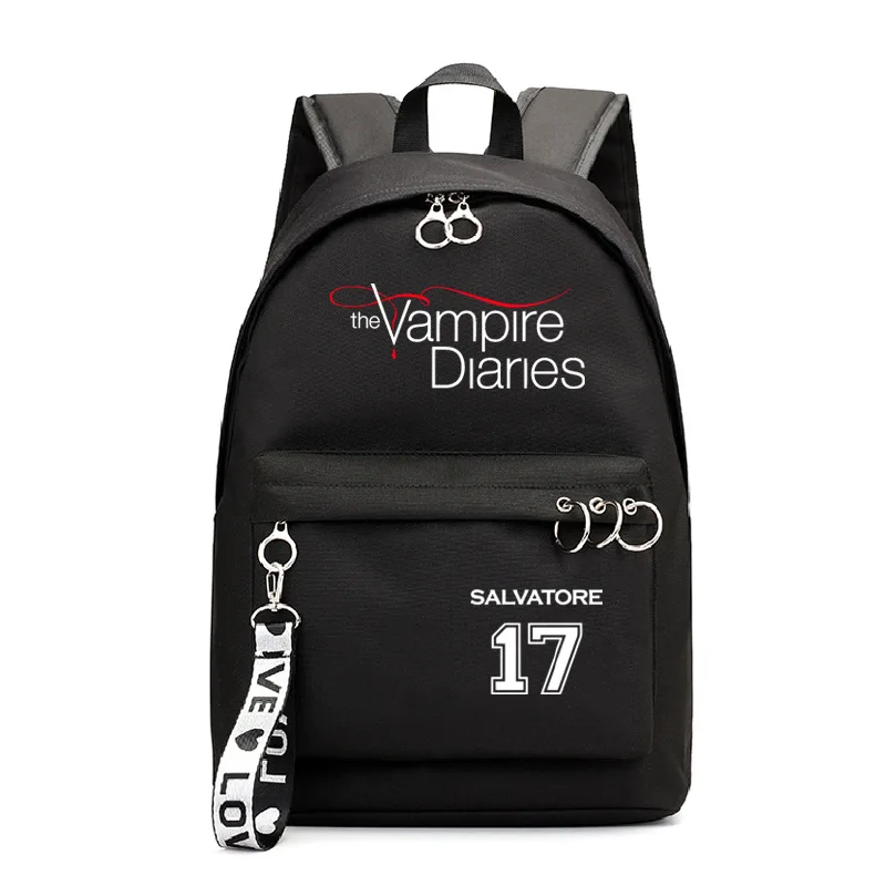 

The Vampire Diaries School Backpacks Students bookbag Teens Large capacity Bag Men Women Laptop knapsack Boy Girl school bag