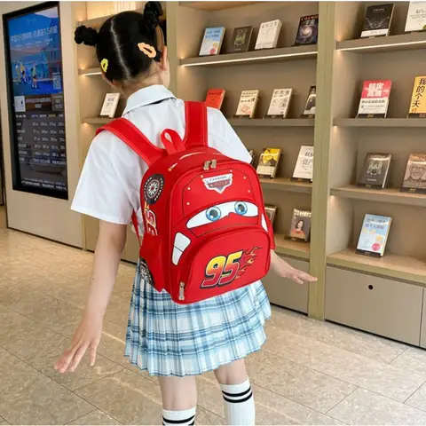 Disney New Kindergarten School Bag Cute Children's Backpack Cartoon Bag Cute Children's Backpack CartoonCar Backpack Casual