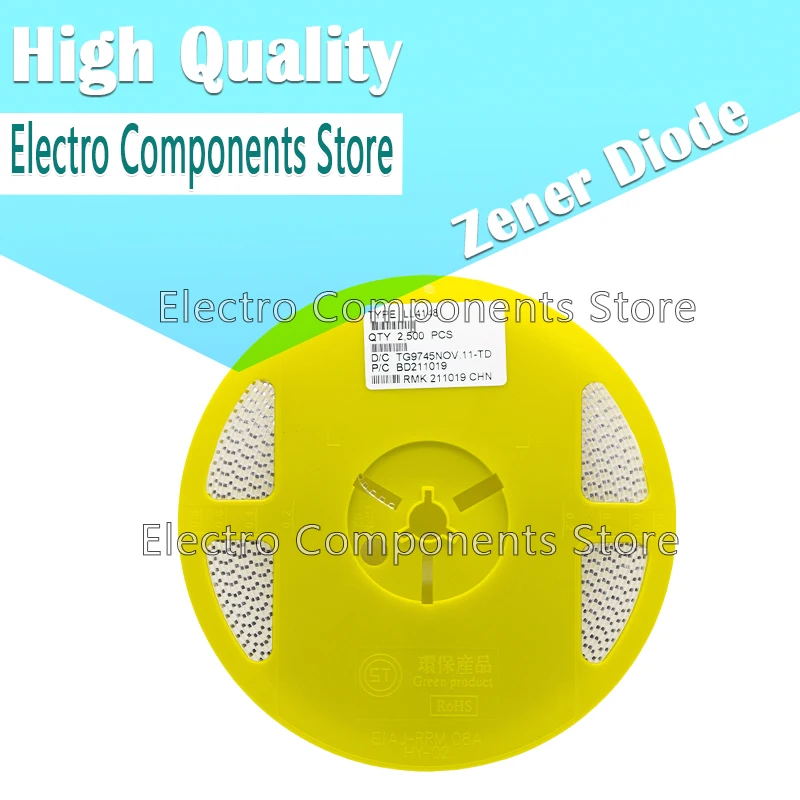 2500PCS/Tape & Reel LL4148 LL-34 ZMM18V ZMM20V ZMM22V ZMM24V ZMM27V ZMM30V ZMM33V ZMM36V ZMM39V Zener Diodes SMD LL34 1206