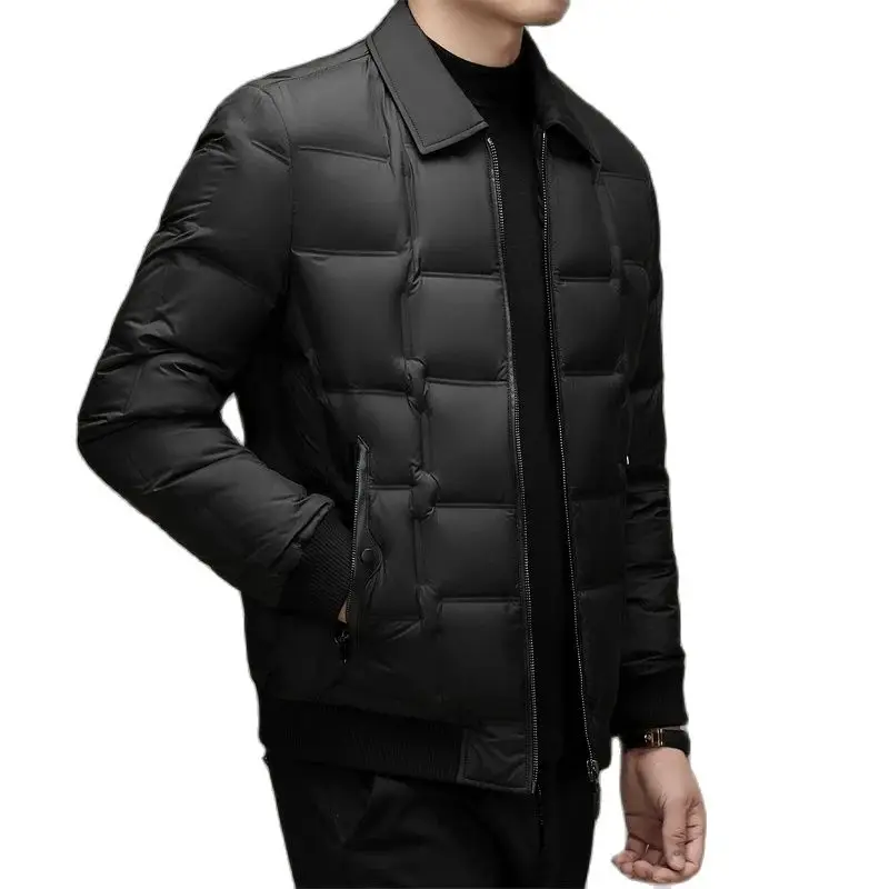 2025 New Arrival Winter 85% White Duck Down Jackets Men,Mens Warm Thick Coat, M3768
