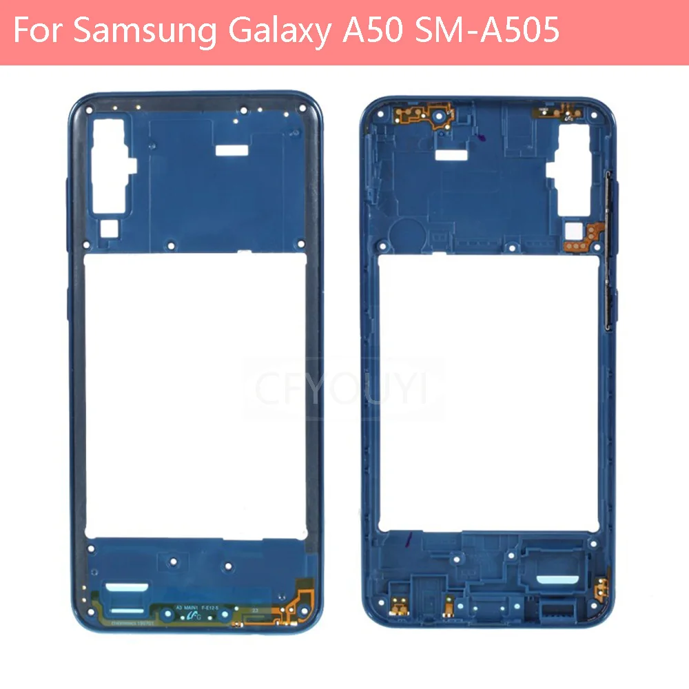 For Samsung Galaxy A50 A505 Back Housing Frame Middle Plate Repair Part