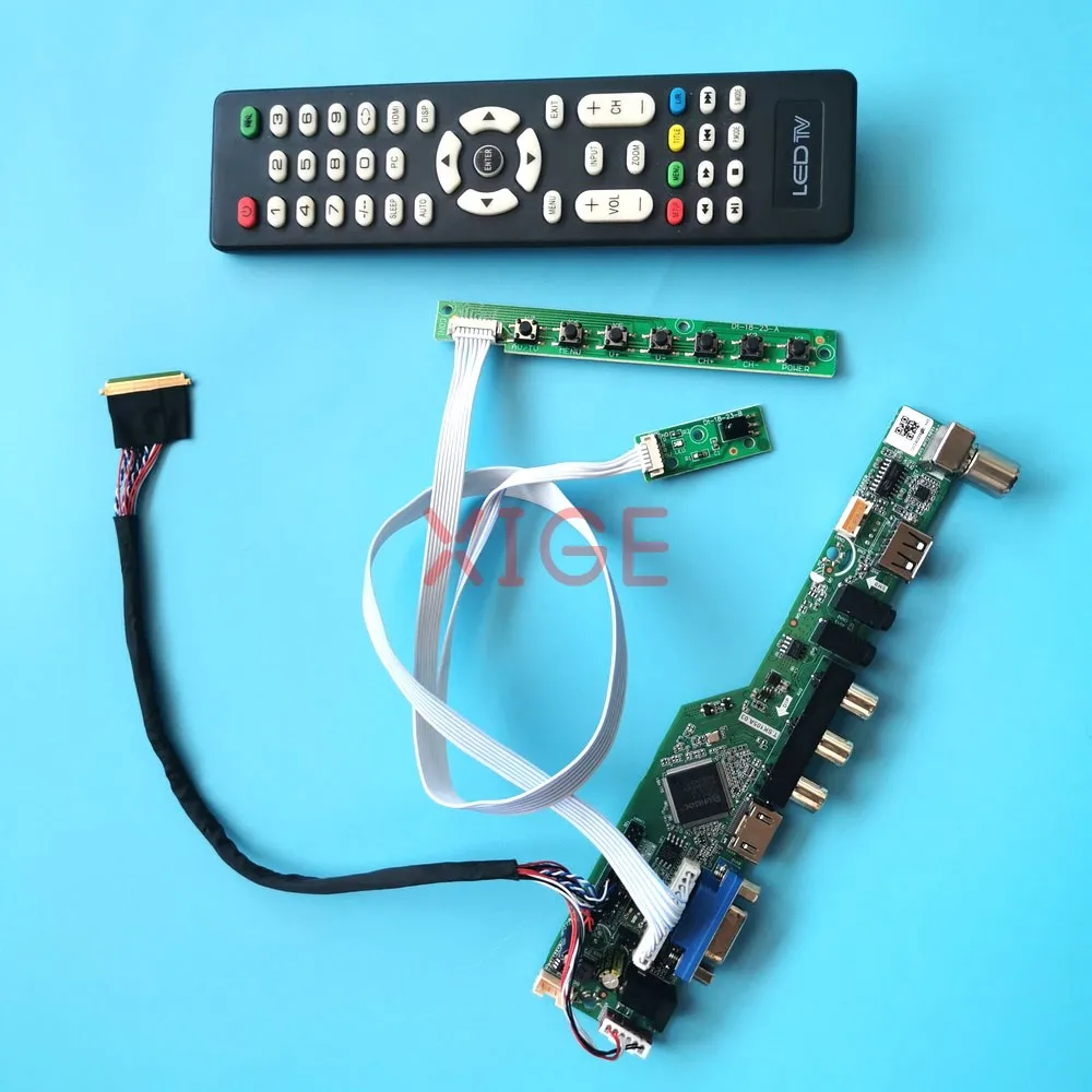 

For N101BGE-L21/L31 HT101HD1-100 Controller Driver Board USB+AV+VGA+HDMI 10.1" 1366x768 TV Analog Laptop Matrix LVDS 40 Pin Kit