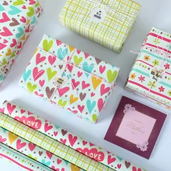 Fold Wrapping Paper Wedding Green Decoration Gift Wrap Artware Packing Paper Vellum Paper Origami Paper Craft Paper 50*70cm