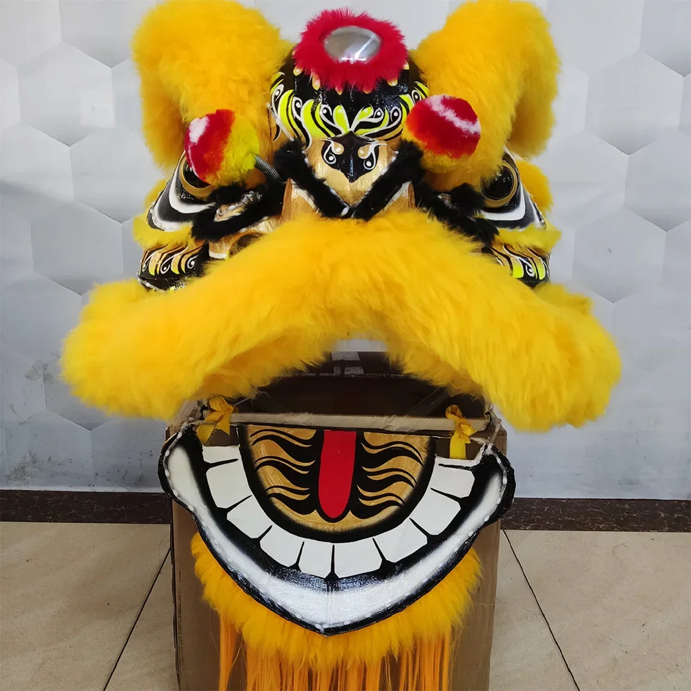 LED Lion Amusement Park Performance Lion Dance Props Chinese Traditional Festival Double Led Light Lion Dance South Costume Suit