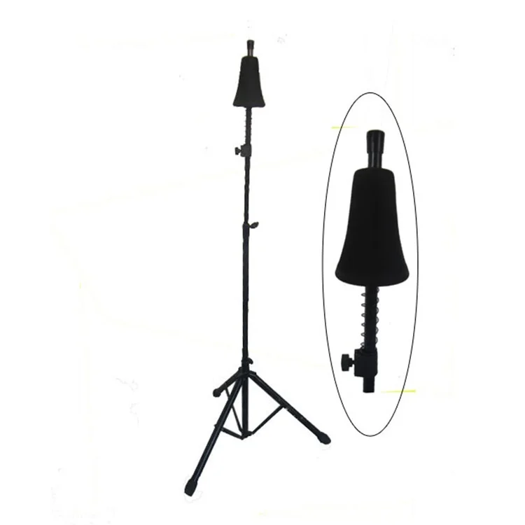 Midrange Bass Trombone Floor Rack with Pull Pipe Display Stand for Musical Instruments