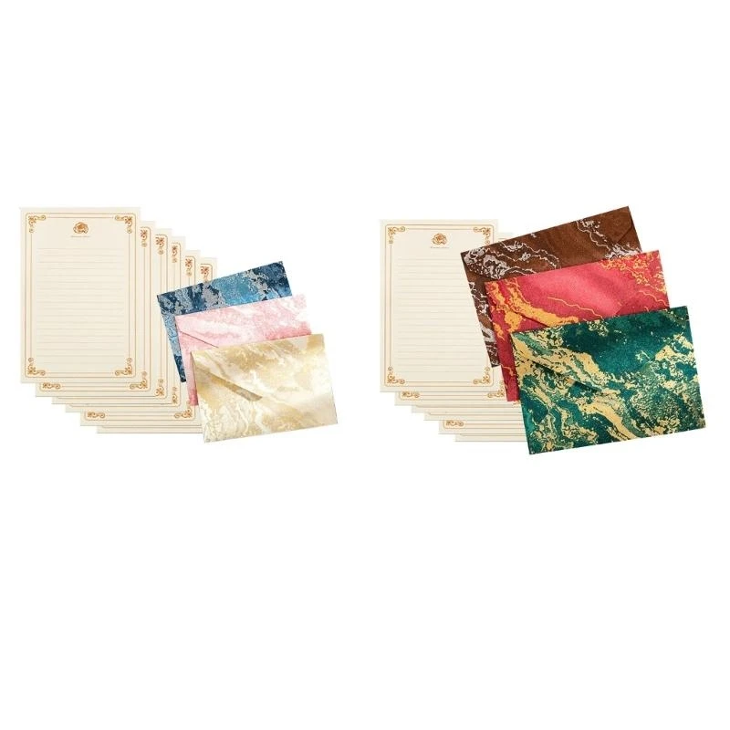 1 bộ giấy văn phòng phẩm và phong bì đặt thư Trung Quốc viết giấy retro giấy đứng cho thẻ quà tặng