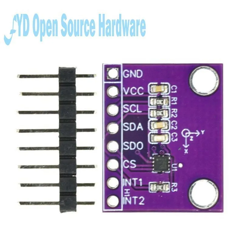 MCU-LIS2DH12TR LIS2DH12TR Three-axis Acceleration Module Sensor Development Board Replace ADXL345 Of Gravity Tilt Board Replace