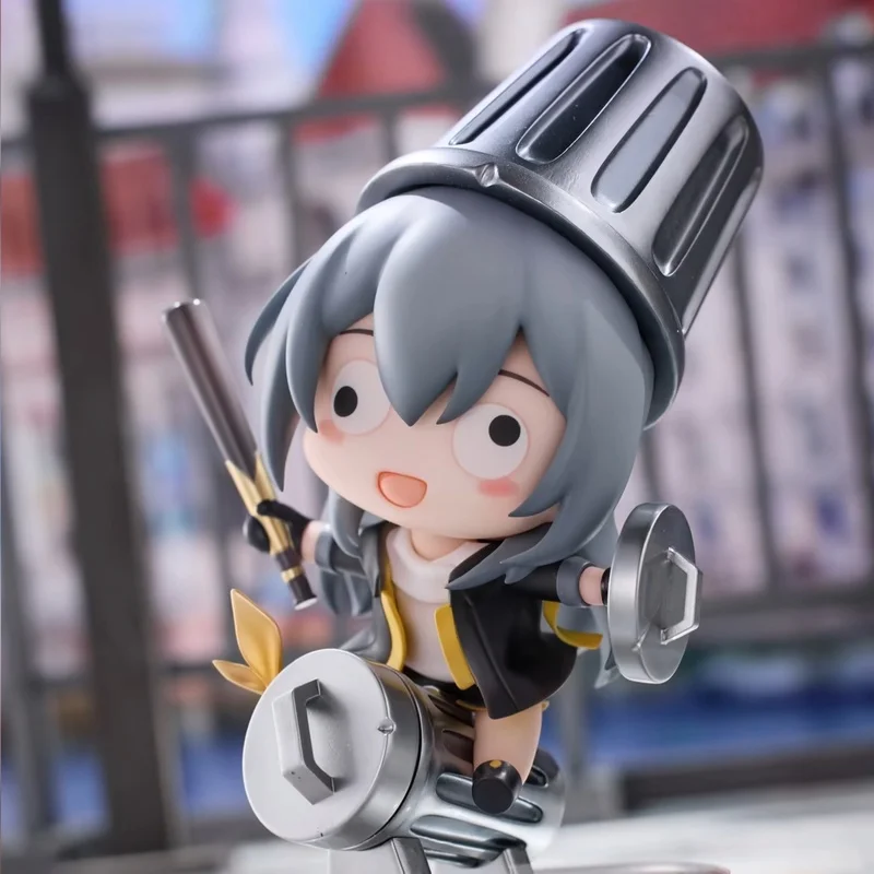 

Mihoyo Honkai Star Rail Trailblazer Stelle Q версия фигурка Trash Can Knight игровая модель настольного автомобиля декор детская игрушка на день рождения подарок