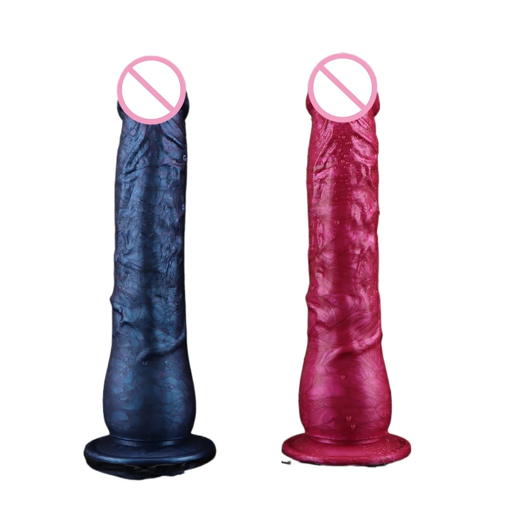 Liquid silicone dildo female masturbation imitation real and fake penis rod soft female G-spot orgasm adult sex toy