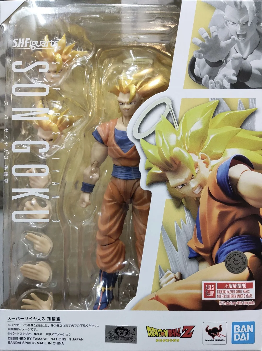 

In Stock Bandai SHF Super Saiyan 3 Son Goku (SSJ3) Dragon Ball Z Official Reprint Action Figure Toy Collectible Gift