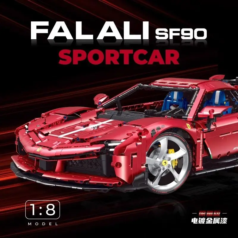 

Древнее поощрение 10623 FerrariSF90Обучающие строительные блоки из мелких частиц, игрушечная модель автомобиля, подарок для мальчиков