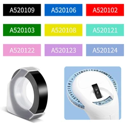 1roll 3D Embossing PVC Label Tape 9mm Compatible for Dymo 1880 12965 Manual Label Maker Tape for Motex E101 DYMO 1610 Label