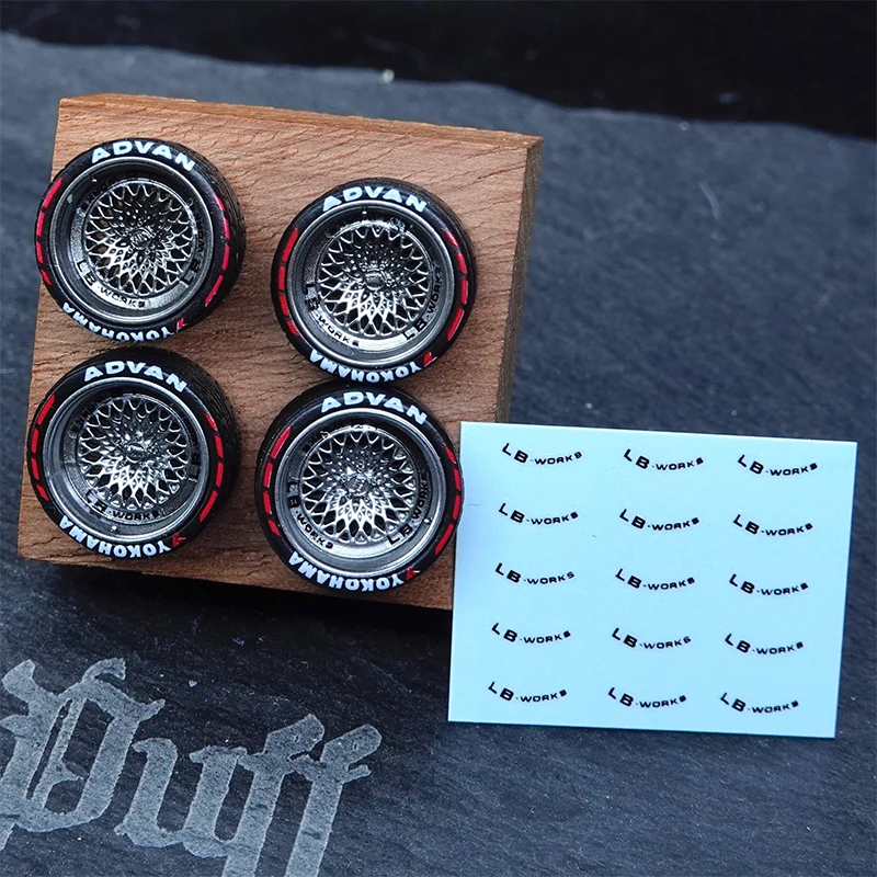 PuffStudio_1/64 Hub Diameter 8.5/8.8mm Plug-in Hub Suitable for 1:64 Car Model Modification Accessories view 4