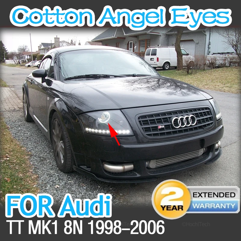 Ring 6000K White High Quality Milk Cotton Angel eyes light for Audi TT MK1 8N 1998-2006 Car Accessories