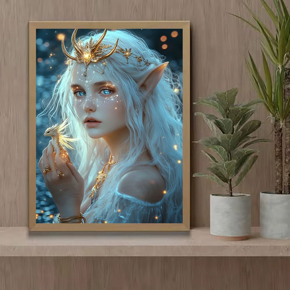 5D DIY Diamond Art Full Mosaic Craft Kit Eye-Catching Visual Effect Wall Picture for Home Interior And Space Decoration Unique Handmade Gift