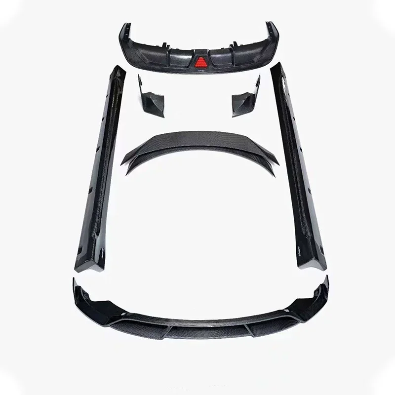Carbon Fiber Front Lip Rear Lip Side Skirt For Tesla Model 3 23-24 Modified Rear Corner Tail Wing Body Kit Car Accessories