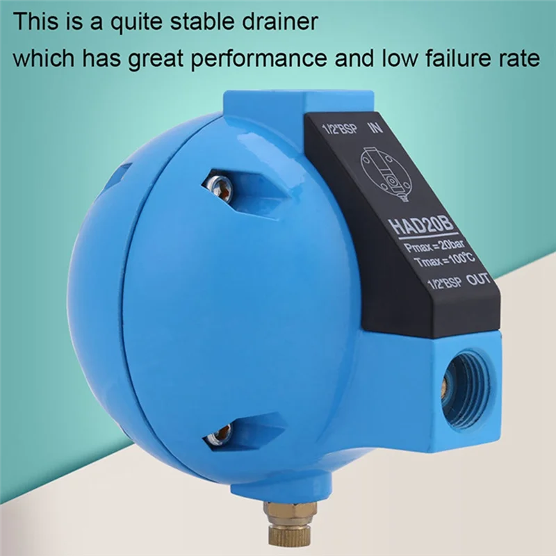 

B28C-HAD20B Сливной клапан Автоматический поплавковый сливной клапан 1/2 дюйма BSP 400L/M Машина для производства конденсата воды