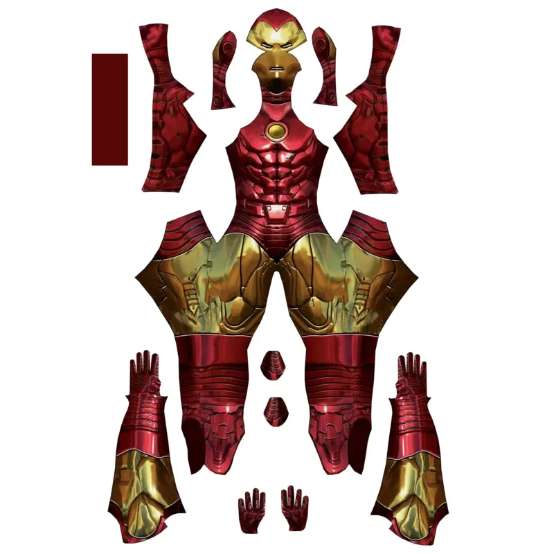 Adults Iron Man Costume Cosplay Superhero Costume Skin Zentai Bodysuit Halloween Party Suit @ 0Z *
